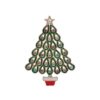 Kerstspeldje Sneeuwpop met strass - Afbeelding 2
